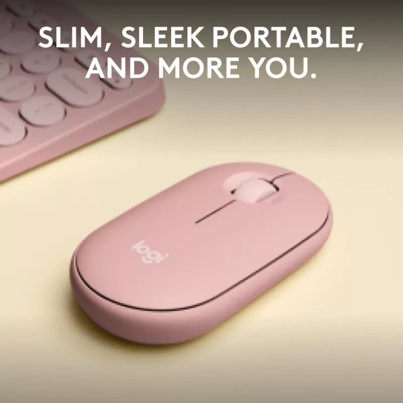 LOGITECH Pebble 2 M350s Belaidė optinė pelė rožinė