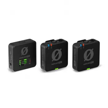 Belaidė peties mikrofonų sistema RØDE Wireless PRO — įvairiakryptis peties mikrofonas, 20–20 000 Hz, 7 val. baterija, 260 m veikimo nuotolis