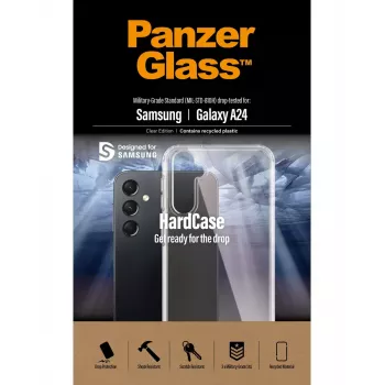 „PanzerGlass Hardcase“ dėklas „Samsung Galaxy A24“, permatomas