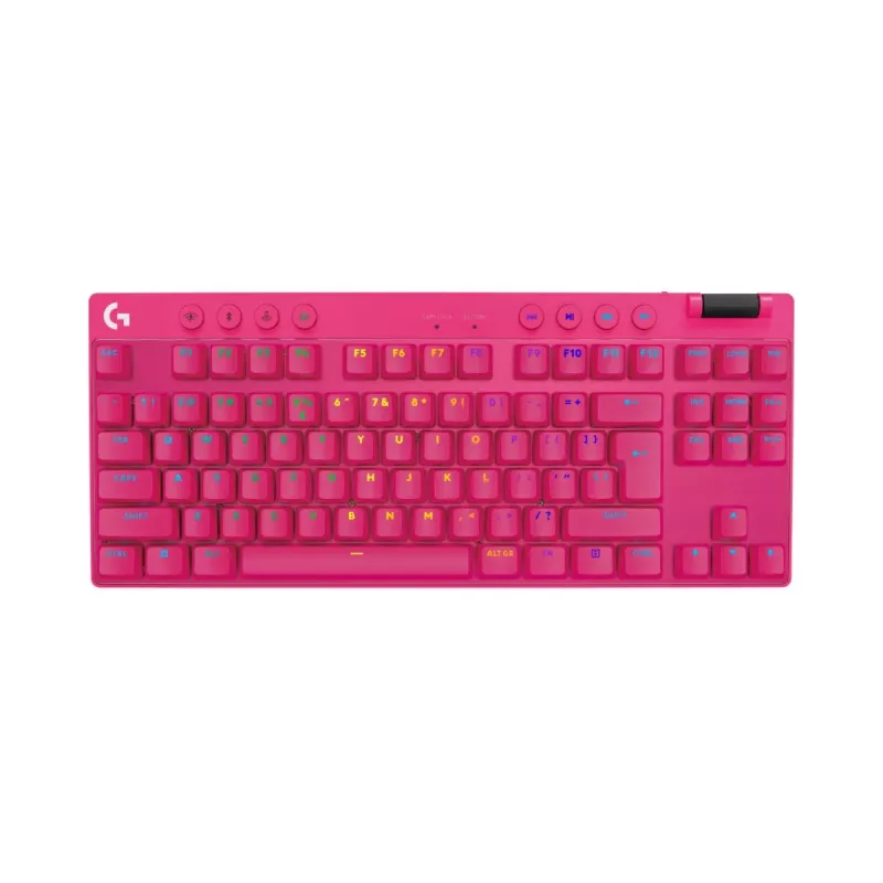 LOGITECH G Pro X TKL Lightspeed žaidimų klaviatūra - Bluetooth - Rožinė US International taktilinė