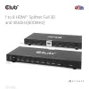 CLUB3D 1 į 8 HDMI™ skirstytuvas su Full 3D ir 4K60Hz (600MHz)