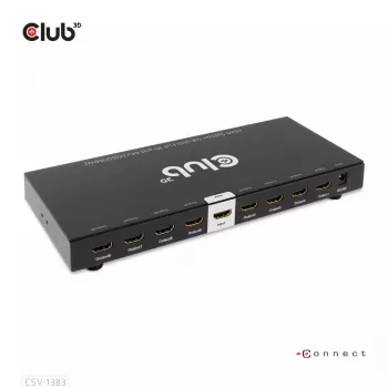 CLUB3D 1 į 8 HDMI™ skirstytuvas su Full 3D ir 4K60Hz (600MHz)