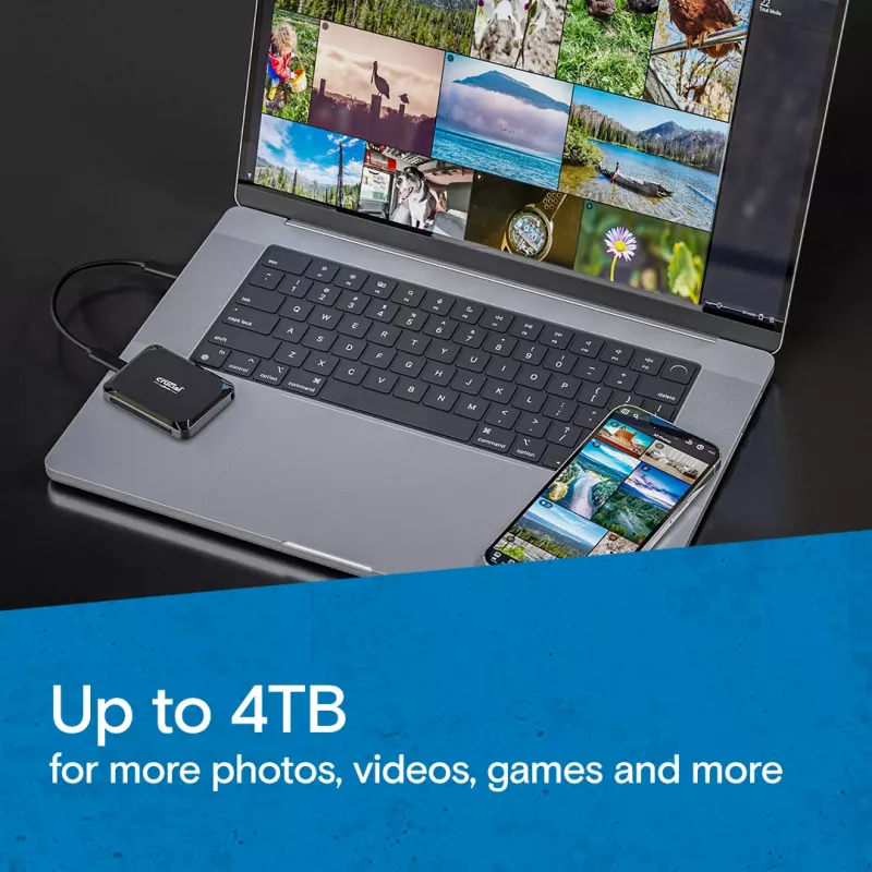 MICRON / CRUCIAL nešiojamasis SSD - Crucial X9 - 1 TB - USB-C 3.2 Gen 2