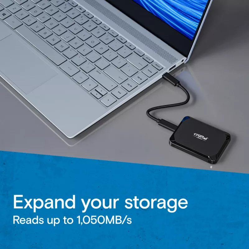MICRON / CRUCIAL nešiojamasis SSD - Crucial X9 - 1 TB - USB-C 3.2 Gen 2