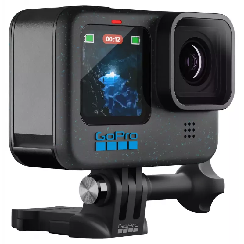Veiksmo kamera GoPro HERO12 Black — 5K Ultra HD, 240 kadrų/s, 27 MP CMOS, 177° matymo laukas, LCD, MicroSD, Wi‑Fi