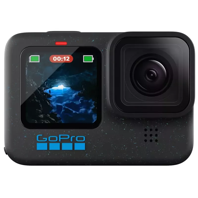 Veiksmo kamera GoPro HERO12 Black — 5K Ultra HD, 240 kadrų/s, 27 MP CMOS, 177° matymo laukas, LCD, MicroSD, Wi‑Fi