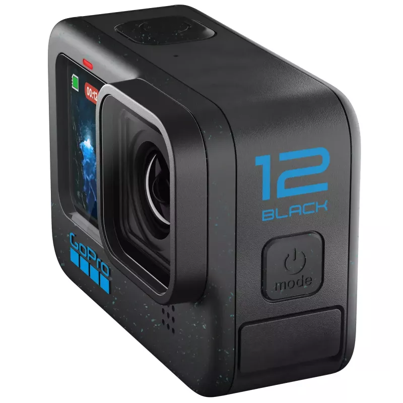 Veiksmo kamera GoPro HERO12 Black — 5K Ultra HD, 240 kadrų/s, 27 MP CMOS, 177° matymo laukas, LCD, MicroSD, Wi‑Fi