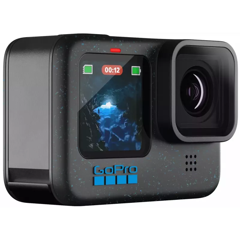 Veiksmo kamera GoPro HERO12 Black — 5K Ultra HD, 240 kadrų/s, 27 MP CMOS, 177° matymo laukas, LCD, MicroSD, Wi‑Fi