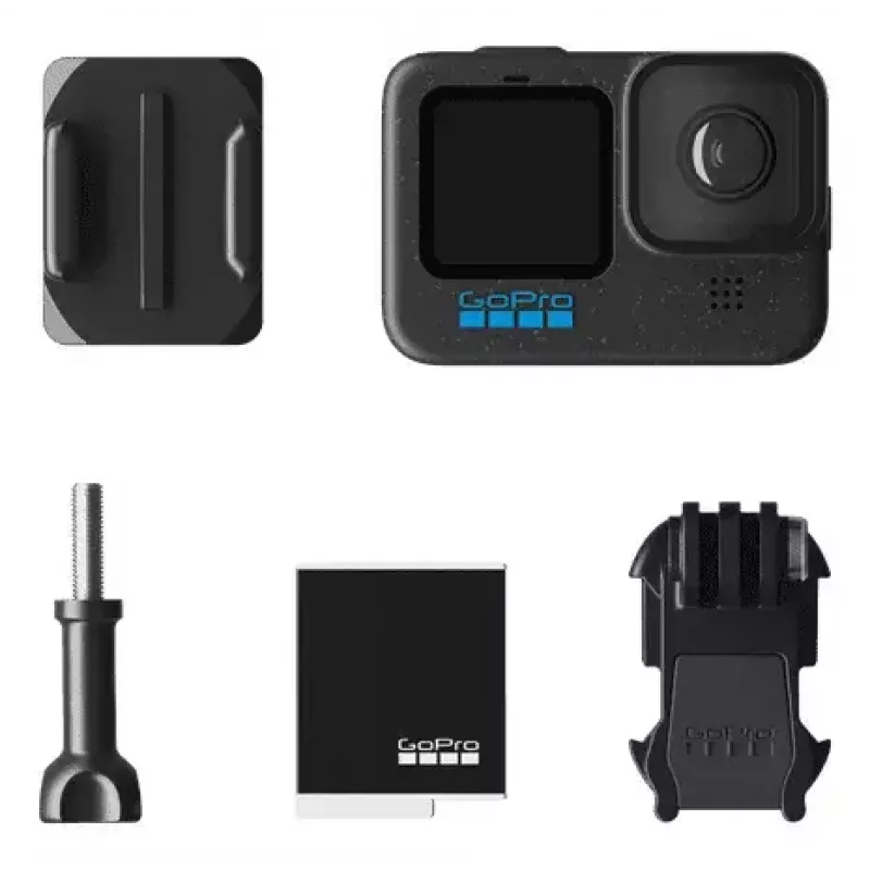 Veiksmo kamera GoPro HERO12 Black — 5K Ultra HD, 240 kadrų/s, 27 MP CMOS, 177° matymo laukas, LCD, MicroSD, Wi‑Fi