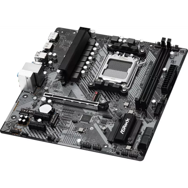 ASRock pagrindinė plokštė B650M-H/M.2+ AM5 AMD B650 2 x DDR5 1 x HDMI 2.1 TMDS/FRL 8G suderinama 1 x DisplayPort 1.4 su DSC mATX