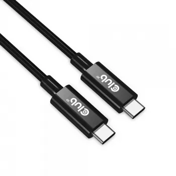 CLUB3D USB4 Gen3x2 Type-C dvikryptis kabelis 8K60Hz arba 4K120Hz, duomenų perdavimas 40Gbps, PD 240W(48V/5A) EPR M/M 3m / 9.84ft