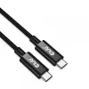 CLUB3D USB4 Gen3x2 Type-C dvikryptis kabelis 8K60Hz arba 4K120Hz, duomenų perdavimas 40Gbps, PD 240W(48V/5A) EPR M/M 3m / 9.84ft