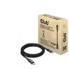 CLUB3D USB4 Gen3x2 Type-C dvikryptis kabelis 8K60Hz arba 4K120Hz, duomenų perdavimas 40Gbps, PD 240W(48V/5A) EPR M/M 3m / 9.84ft