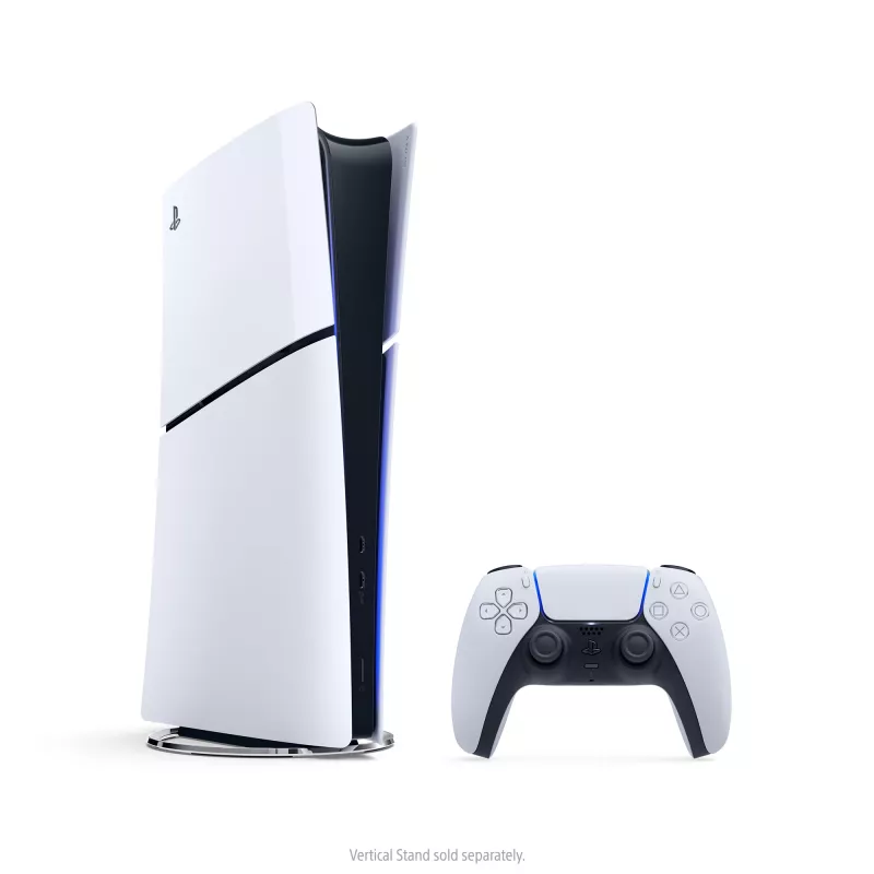 Sony PlayStation 5 (modelio grupė - Slim) Digital Edition, PlayStation 5, Juoda, Balta, 16384 MB, GDDR6, 448 GB/s, AMD