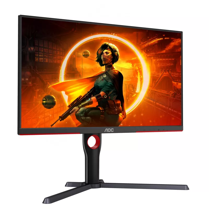 AOC G3 Q27G3XMN/BK kompiuterio monitorius 68,6 cm (27 col.) 2560 x 1440 pikselių 2K Ultra HD LED juodas, raudonas