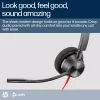 HP Poly Juodawire 3320 Stereo Microsoft Teams Certified USB-C Headset +USB-C/A Adapter