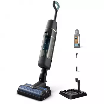 Philips XW7110 belaidis siurblys, baterija, sausam ir šlapiam valymui, be maišelio, šampano, pilka