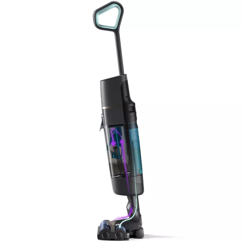 Philips XW7110 belaidis siurblys, baterija, sausam ir šlapiam valymui, be maišelio, šampano, pilka