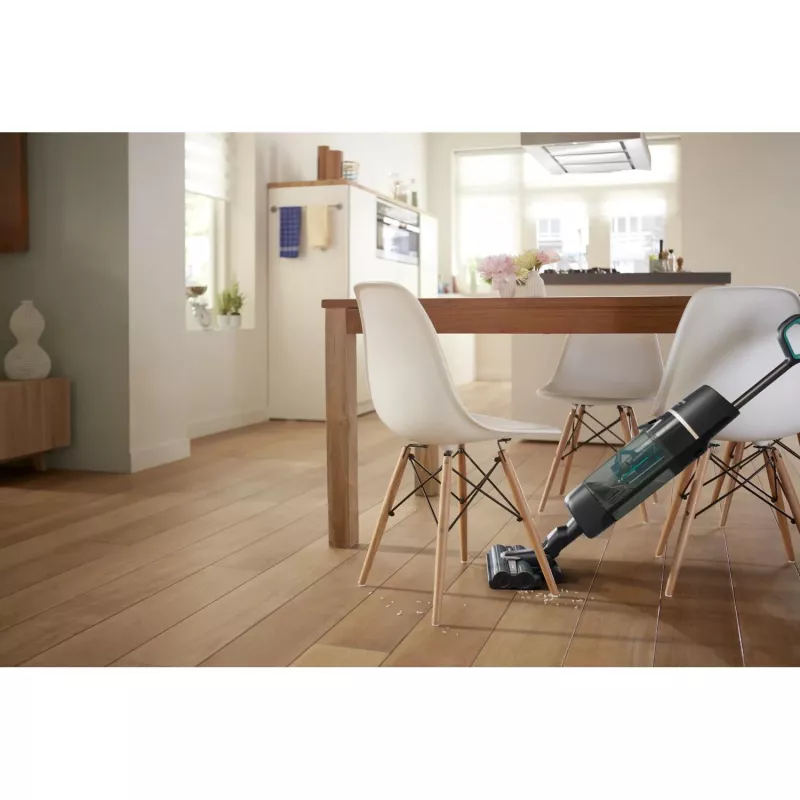 Philips XW7110 belaidis siurblys, baterija, sausam ir šlapiam valymui, be maišelio, šampano, pilka