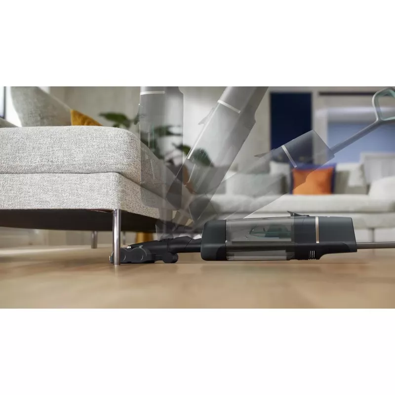 Philips XW7110 belaidis siurblys, baterija, sausam ir šlapiam valymui, be maišelio, šampano, pilka