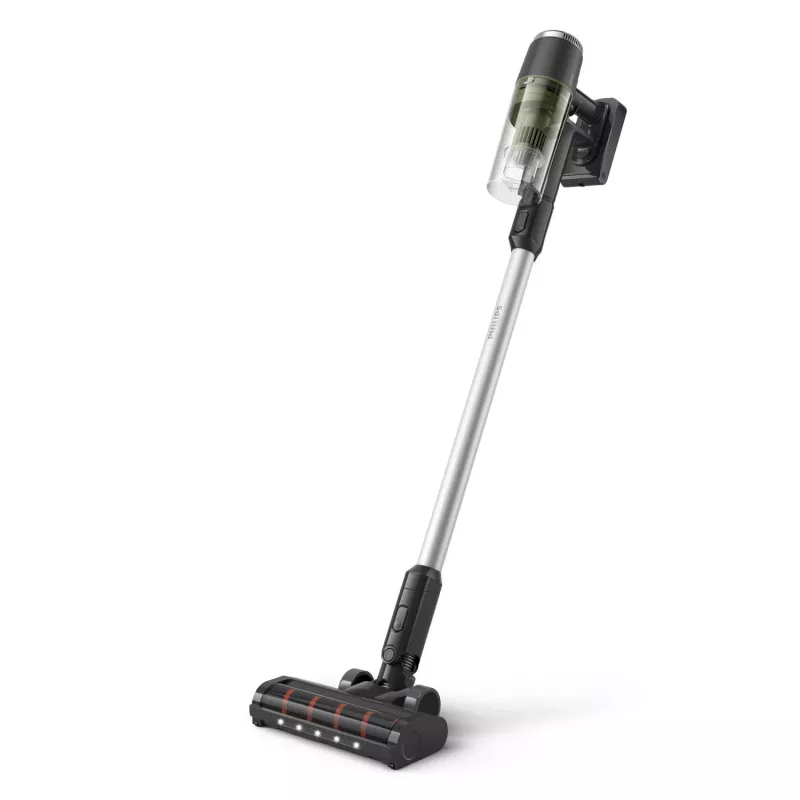 Lazdelinis dulkių siurblys Philips XC3033/01 — 25,2 V ličio jonų, beciklis cikloninis, 1,5 kg, nuimamas rankinis, žalia/juoda