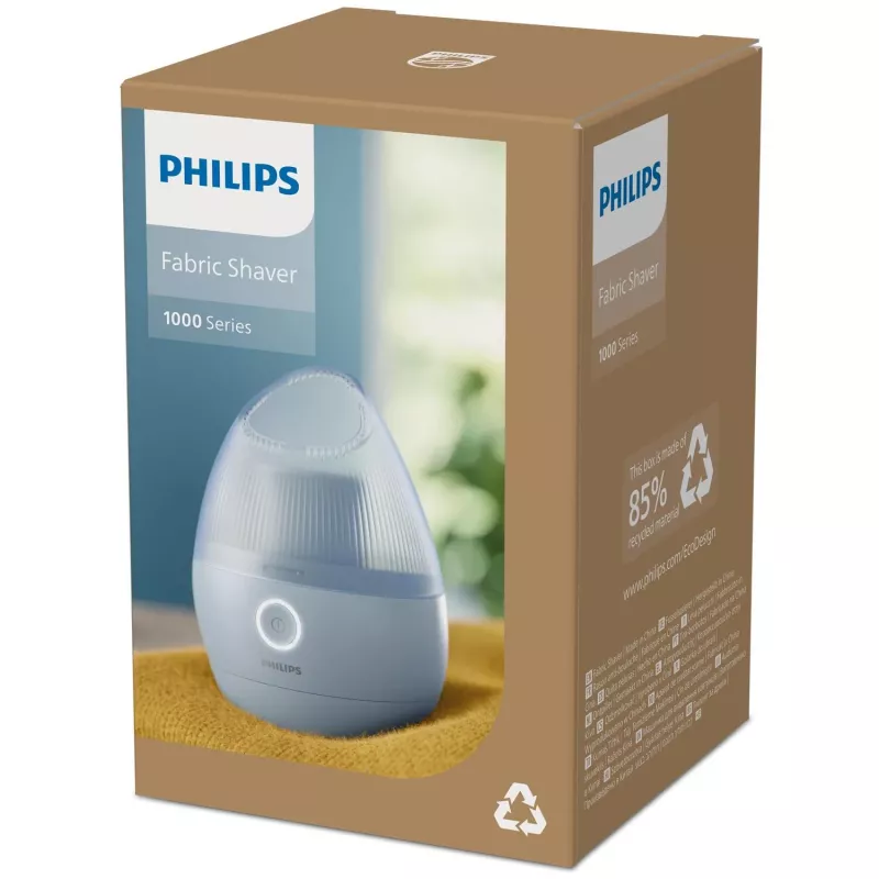 Pūkelių šalinimo prietaisas Philips GCA2100/20, mėlynas, nerūdijančio plieno peiliukai, veikia su baterijomis, 90 min. veikimo laikas