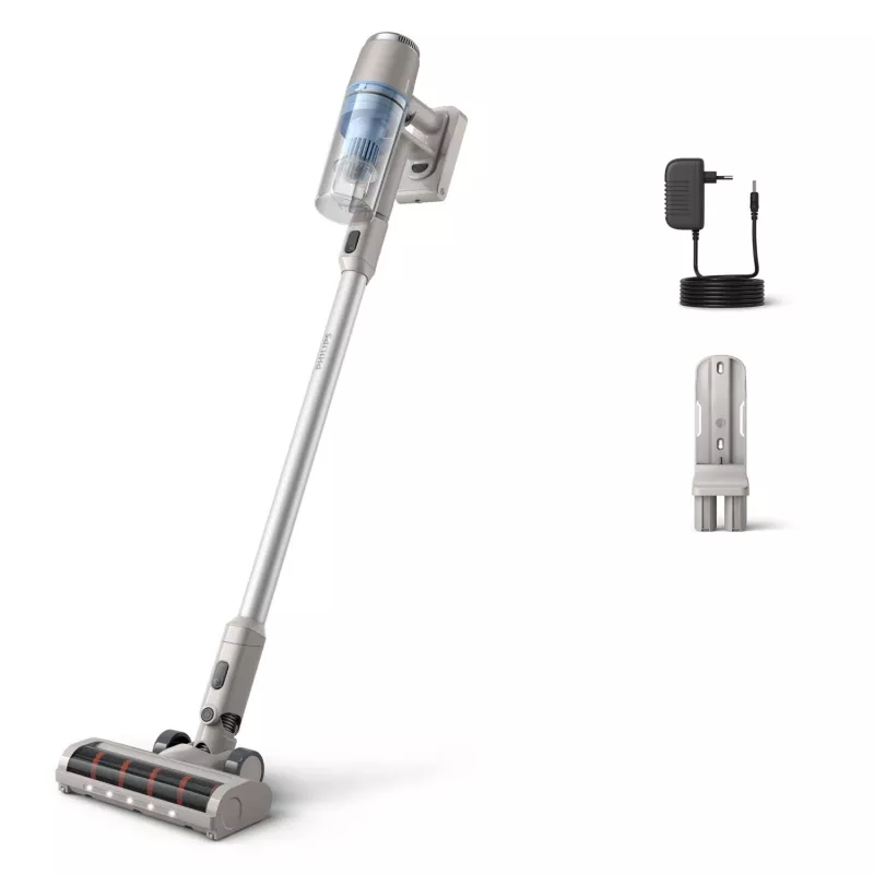 Stick vacuum Philips XC2011/01 — cordless 21.6V Li-Ion, 40 min runtime, bagless, turbo, LED, 1.5 kg