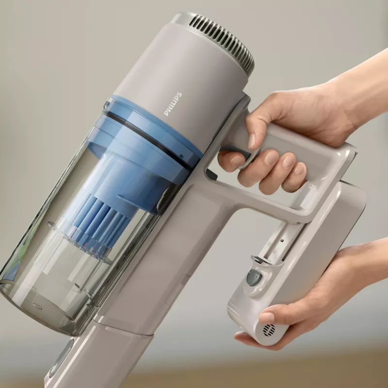 Stick vacuum Philips XC2011/01 — cordless 21.6V Li-Ion, 40 min runtime, bagless, turbo, LED, 1.5 kg