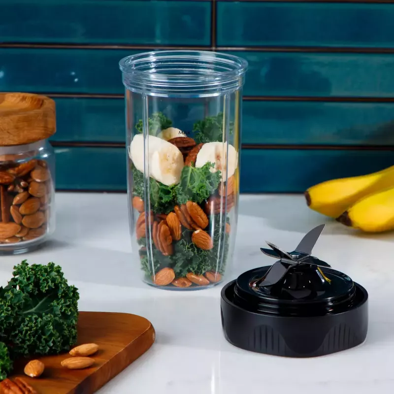 NutriBullet NB1206DGCC 0,9 L stacionarus trintuvas 1200 W juoda, permatoma