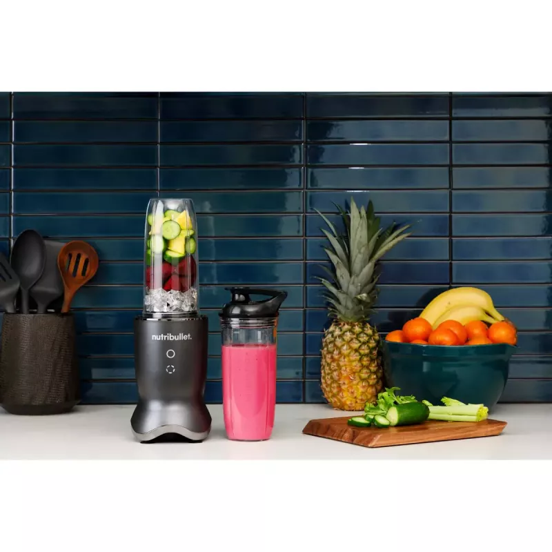 NutriBullet NB1206DGCC 0,9 L stacionarus trintuvas 1200 W juoda, permatoma