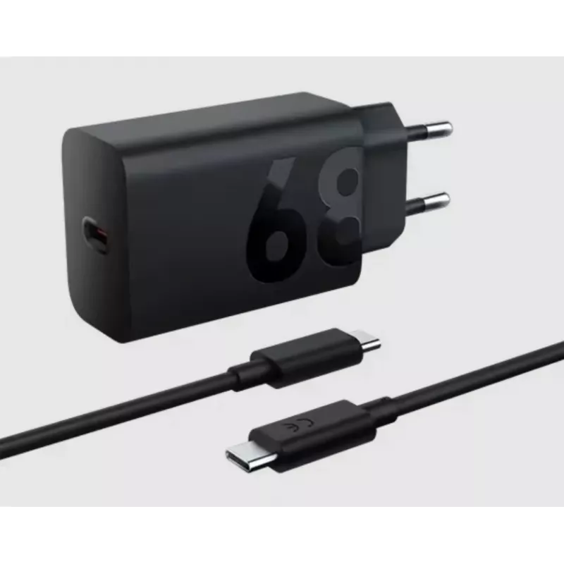 Vidinis įkroviklis Lenovo ZG38C05739, 68 W, USB-C PD, 1 prievadas, juodas, maitinamas iš kintamosios srovės