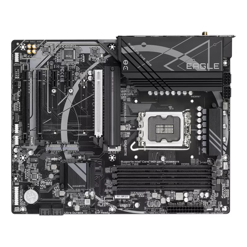 Pagrindinė plokštė GIGABYTE Z790 EAGLE AX — Intel LGA1700 ATX, Z790, DDR5, 4x DIMM, Wi‑Fi 6E, 2.5Gb LAN