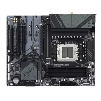 Pagrindinė plokštė GIGABYTE B650 EAGLE AX ATX, AMD B650 mikroschemų rinkinys, Socket AM5, DDR5, 4x DIMM, 256GB, Wi‑Fi 6E, Bluetooth 5.3
