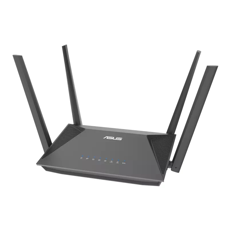 ASUS RT-AX52 AX1800 AiMesh belaidis maršrutizatorius Gigabit Ethernet Dviejų juostų (2,4 GHz / 5 GHz) Juodas
