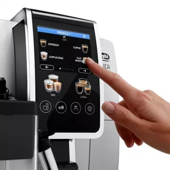 Kombinuotas espreso aparatas DeLonghi Dinamica Plus ECAM380.85.SB — 1,8 L vandens talpa, 300 g pupelių talpykla, 15 bar