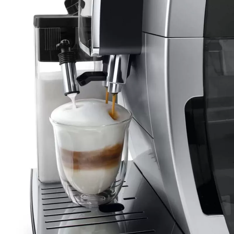 Kombinuotas espreso aparatas DeLonghi Dinamica Plus ECAM380.85.SB — 1,8 L vandens talpa, 300 g pupelių talpykla, 15 bar