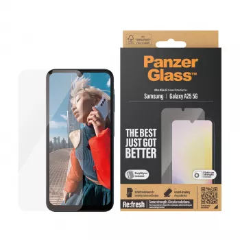 PanzerGlass ® Ekrano apsauga Samsung Galaxy A25 5G | Ultra-Wide Fit su EasyAligner