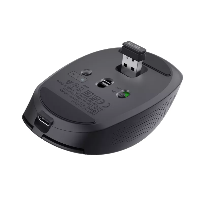 Trust Ozaa pelė, biuro, dešiniarankiams, RF belaidė + Bluetooth, optinė, 3200 DPI