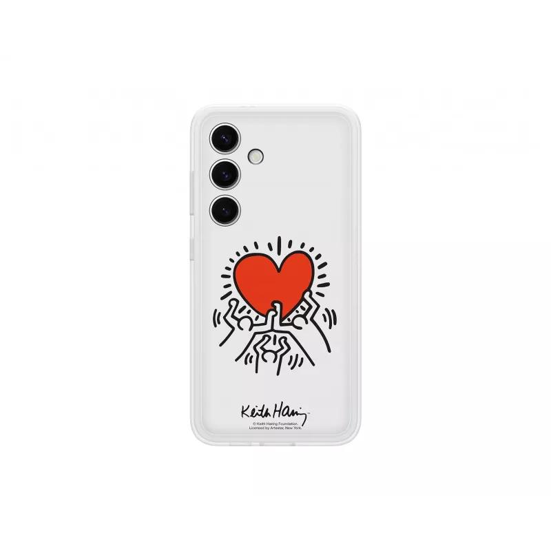 Samsung Suit dėklas White, Dangtelis, Samsung, Galaxy S24, 15,8 cm (6,2 colio), Raudona, Permatoma
