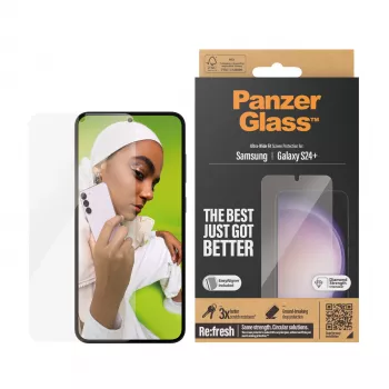 PanzerGlass ® Ekrano apsauga Samsung Galaxy S24+ | Ultra-Wide Fit su EasyAligner