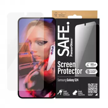 PanzerGlass SAFE. by ® Samsung Galaxy S24 ekrano apsauga | Ultra-Wide Fit su EasyAligner