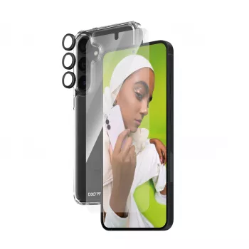 PanzerGlass ® 3-in-1 apsaugos rinkinys Samsung Galaxy S24+ | Ultra-Wide Fit su EasyAligner