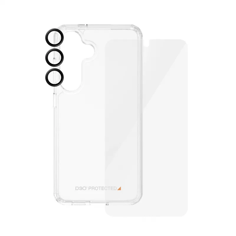 3-in-1 apsaugos rinkinys PanzerGlass Samsung Galaxy S24 Ultra Wide Fit Scratch Shock Resistance