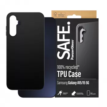 PanzerGlass SAFE. by ® TPU dėklas Samsung Galaxy A15 | A15 5G | Juoda