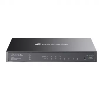 TP-Link Omada 8 prievadų gigabito išmanusis komutatorius su 4 prievadų PoE+, valdomas, L2/L2+, gigabitas Ethernet (10/100/1000), maitinimas per Ethernet (PoE), montavimas į stovą
