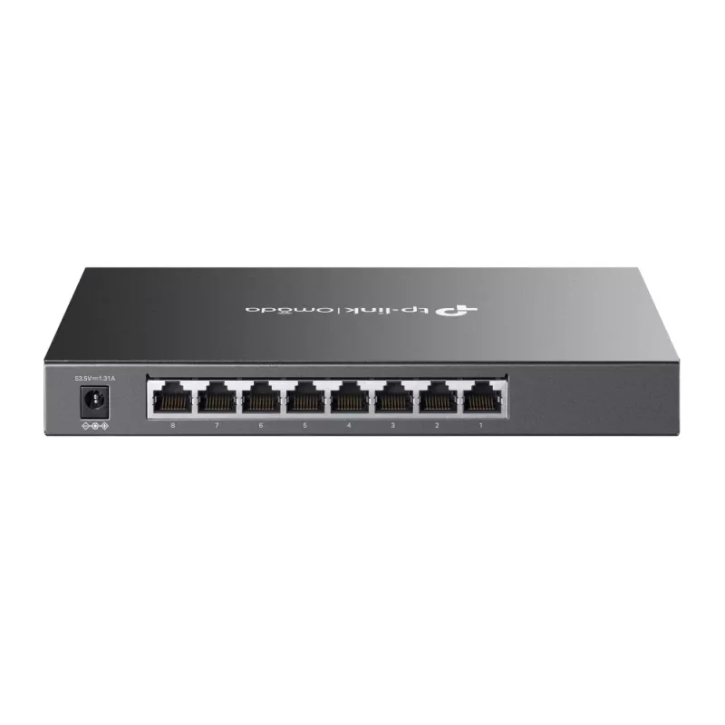 TP-Link Omada 8 prievadų gigabito išmanusis komutatorius su 4 prievadų PoE+, valdomas, L2/L2+, gigabitas Ethernet (10/100/1000), maitinimas per Ethernet (PoE), montavimas į stovą
