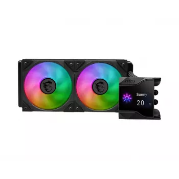 MSI MPG Coreliquid D240 Procesoriaus skysčio aušinimo rinkinys 12 cm Juoda 1 vnt.