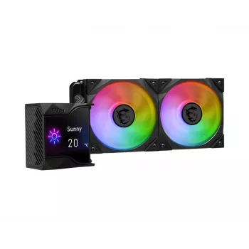 MSI MPG Coreliquid D240 Procesoriaus skysčio aušinimo rinkinys 12 cm Juoda 1 vnt.
