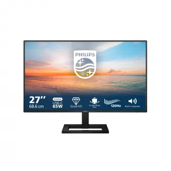 Philips 1000 serijos 27E1N1600AE/00 kompiuterio monitorius 68,6 cm (27 colių) 2560 x 1440 pikselių Quad HD LCD juodas