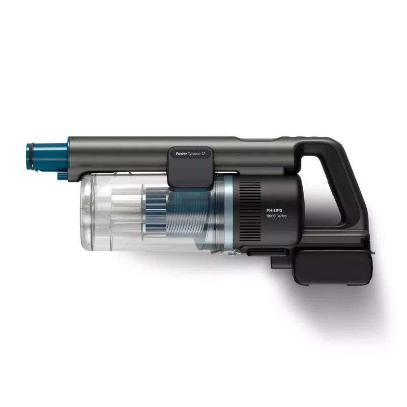 Siurblys-šluota Philips 8000 series XC8057/01, belaidis be maišelio 0.6 L, 25.2V, sausam ir šlapiam valymui, išimama baterija